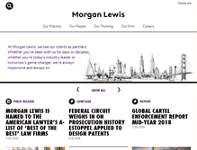 Tablet Screenshot of morganlewis.com